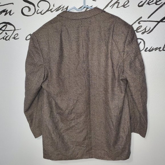Vintage Brown Barcelino Made in Italy Jacket Blazer Tailored by Pancaldi & B - Picture 2 of 6